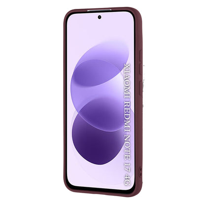 Custodia per Xiaomi Redmi Note 17 4G / Note 17 5G, Techsuit, SoftFlex, bordeaux