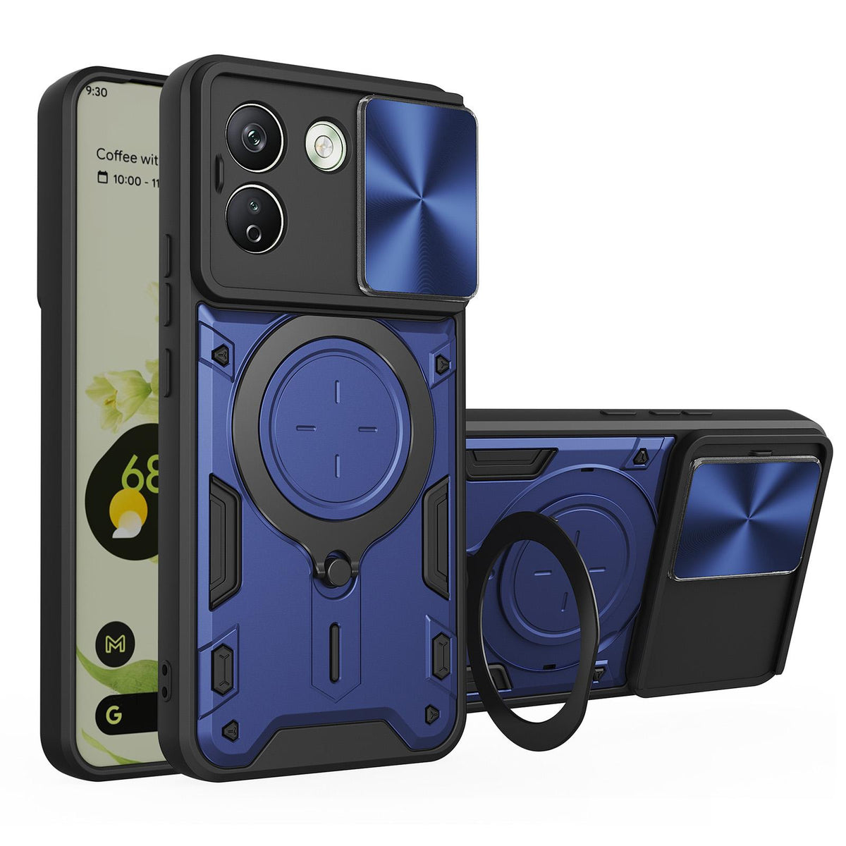 Custodia per Xiaomi Redmi Note 17 Pro Max, Techsuit, CamGuard Pro, blu
