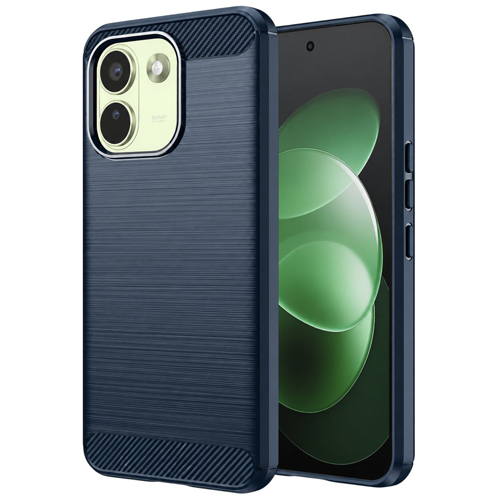 Custodia per Xiaomi Redmi Note 17 Pro Max, Techsuit, Carbon, Blu