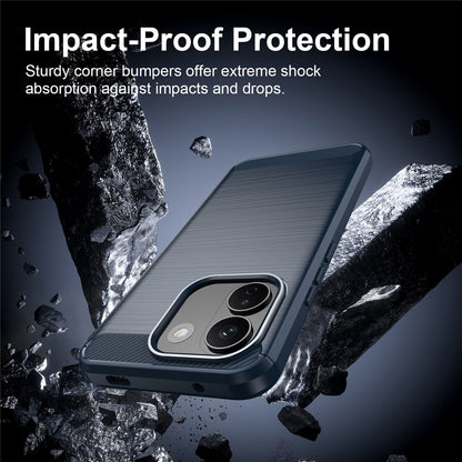 Custodia per Xiaomi Redmi Note 17 Pro Max, Techsuit, Carbon, Blu