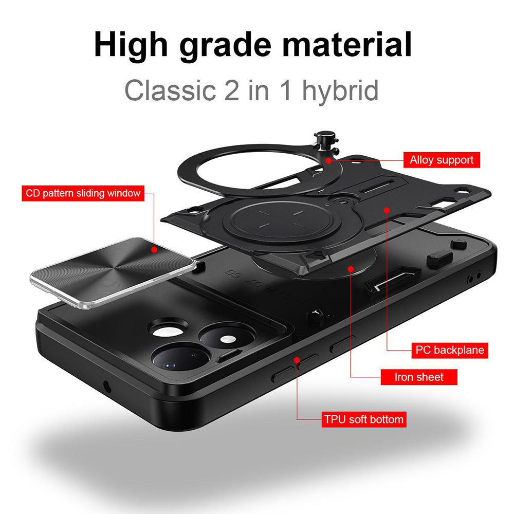 Case for Xiaomi Redmi Note 17 Pro, Techsuit, CamGuard Pro, Black