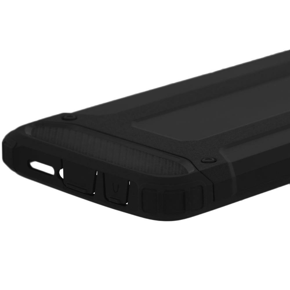 Custodia per Xiaomi Redmi Note 8 Pro, Techsuit, Hybrid Armor, Nera