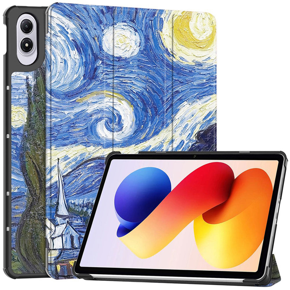 Custodia per Xiaomi Redmi Pad 2 Pro, Techsuit, FoldPro Starry Night, Multicolore