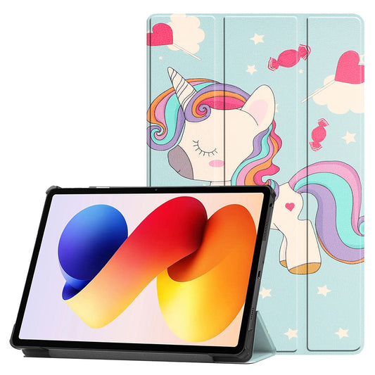 Custodia per Xiaomi Redmi Pad 2 Pro, Techsuit, FoldPro Unicorn, Multicolore