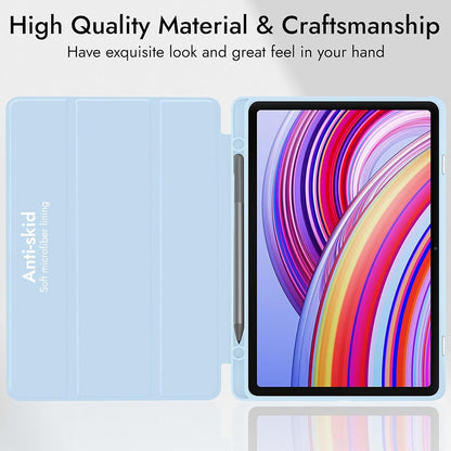 Custodia per Xiaomi Redmi Pad Pro / Pad / Pad Pro 5G, Techsuit, Flex Trifold, Blu Navy