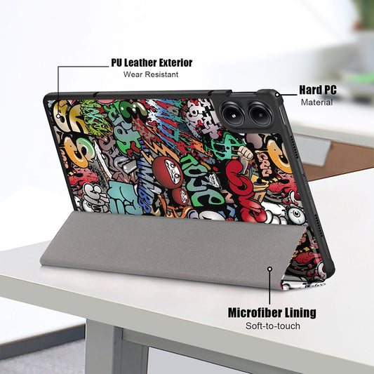 Custodia per Xiaomi Redmi Pad Pro / Pad / Pad Pro 5G, Techsuit, FoldPro Urban Vibe, Multicolore