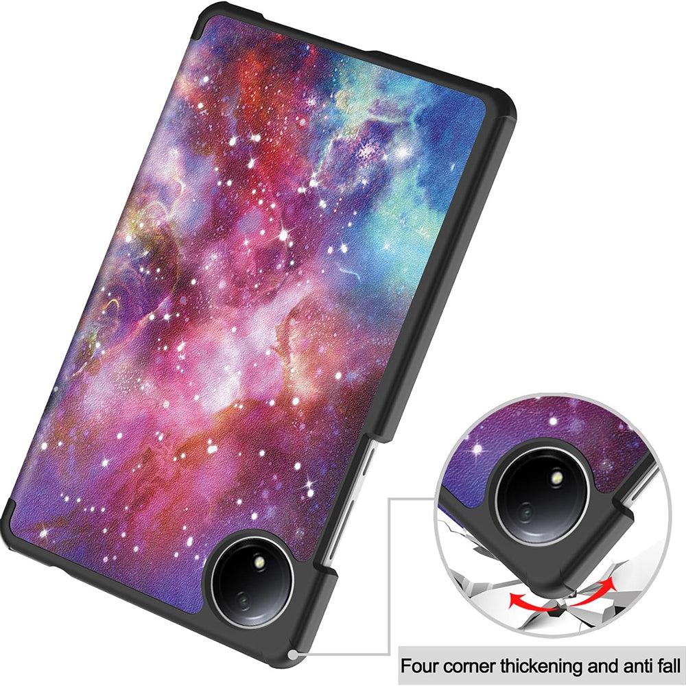 Custodia per Xiaomi Redmi Pad SE 8.7, Techsuit, FoldPro Galaxy, Multicolore