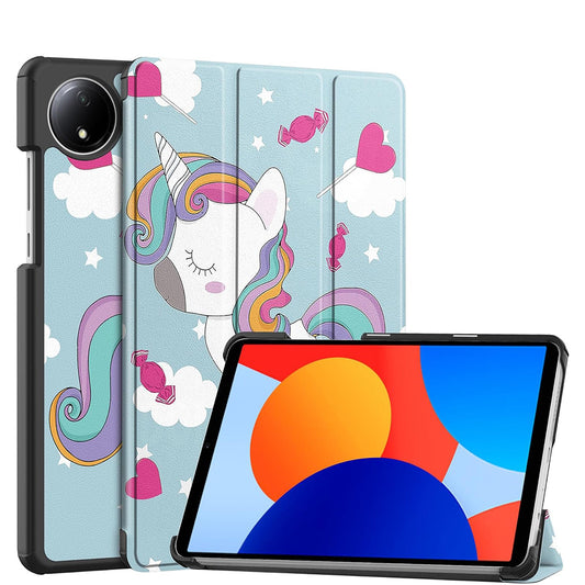 Custodia per Xiaomi Redmi Pad SE 8.7, Techsuit, FoldPro Unicorn, Multicolore