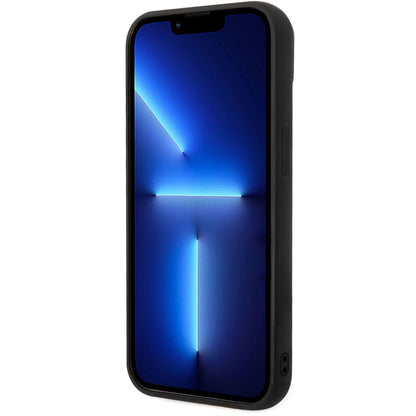 Custodia per Apple iPhone 14 Plus, Karl Lagerfeld, Quilted Puffy Metal Logo, Nera