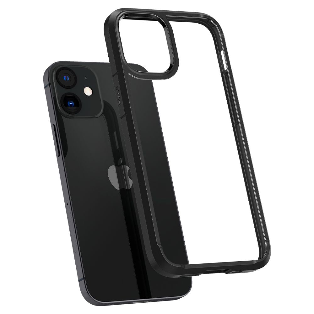 Custodia per Apple iPhone 12 / 12 Pro, Spigen, Ultra Hybrid, Nera ACS01703