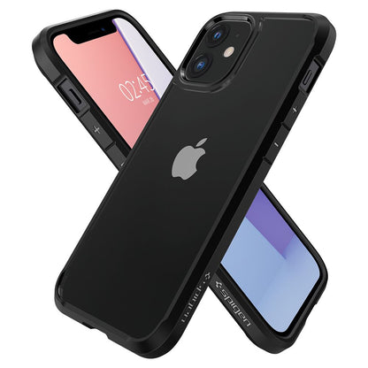 Custodia per Apple iPhone 12 / 12 Pro, Spigen, Ultra Hybrid, Nera ACS01703