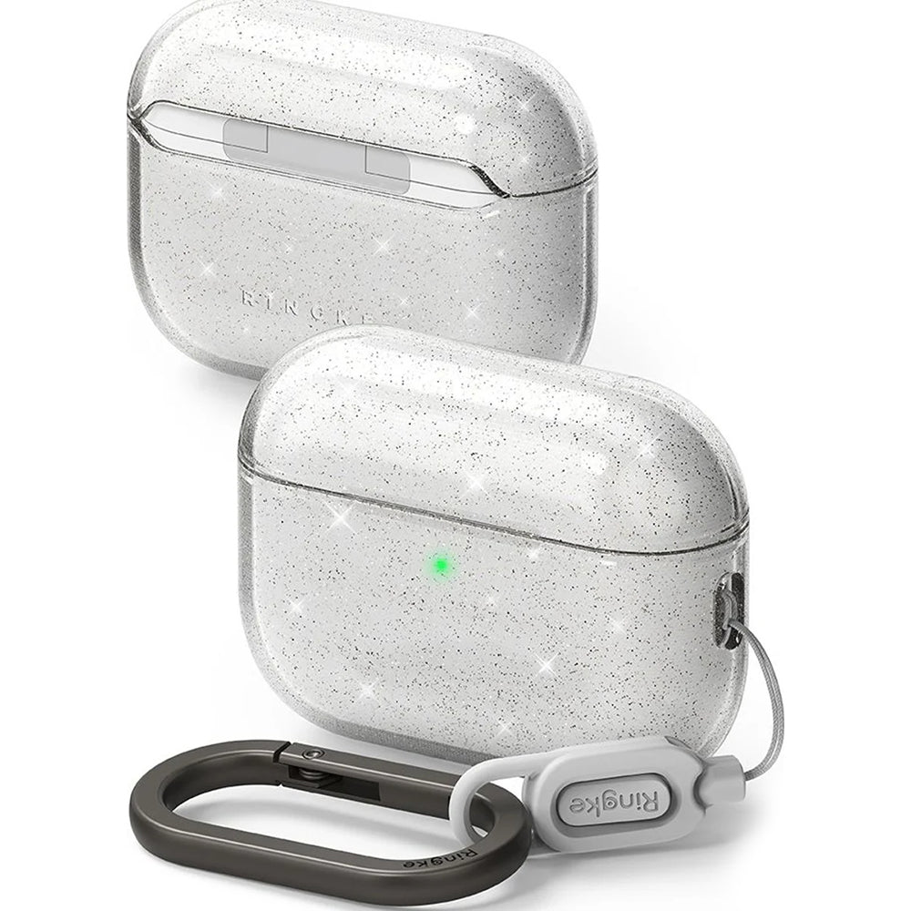 Custodia Ringke Air Glitter per Apple AirPods 3, Trasparente