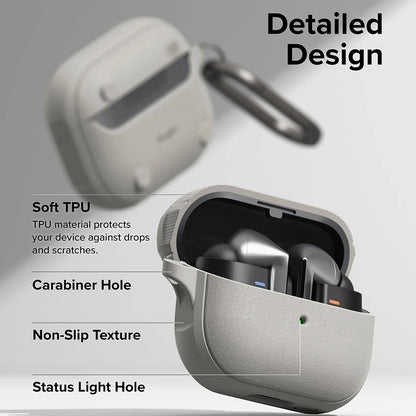 Custodia Ringke Onyx Magnetic per Samsung Galaxy Buds3 FE / Buds3 Pro / Buds3, Grigio