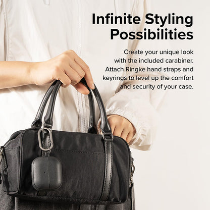 Custodia Ringke Onyx per Samsung Galaxy Buds3 FE / Buds3 Pro / Buds3, Nera