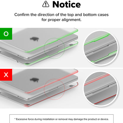 Custodia Ringke Slim per Apple MacBook Neo da 13 pollici, trasparente opaca