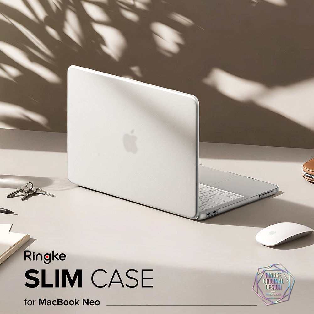 Custodia Ringke Slim per Apple MacBook Neo da 13 pollici, trasparente opaca