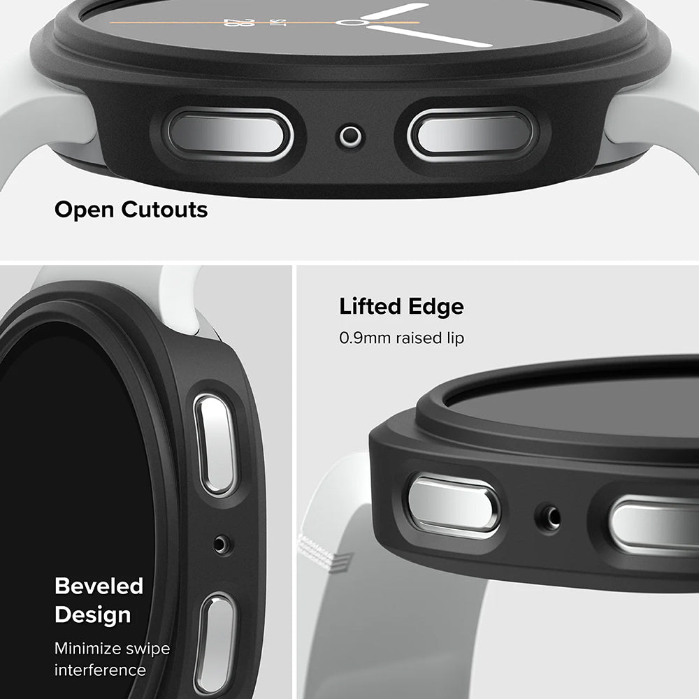 Custodia Ringke Slim per Samsung Galaxy Watch8 40mm, Set 2 pezzi, Nero Opaco