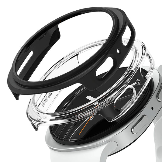 Custodia Ringke Slim per Samsung Galaxy Watch8 44mm, Set 2 pezzi, Nera Opaca