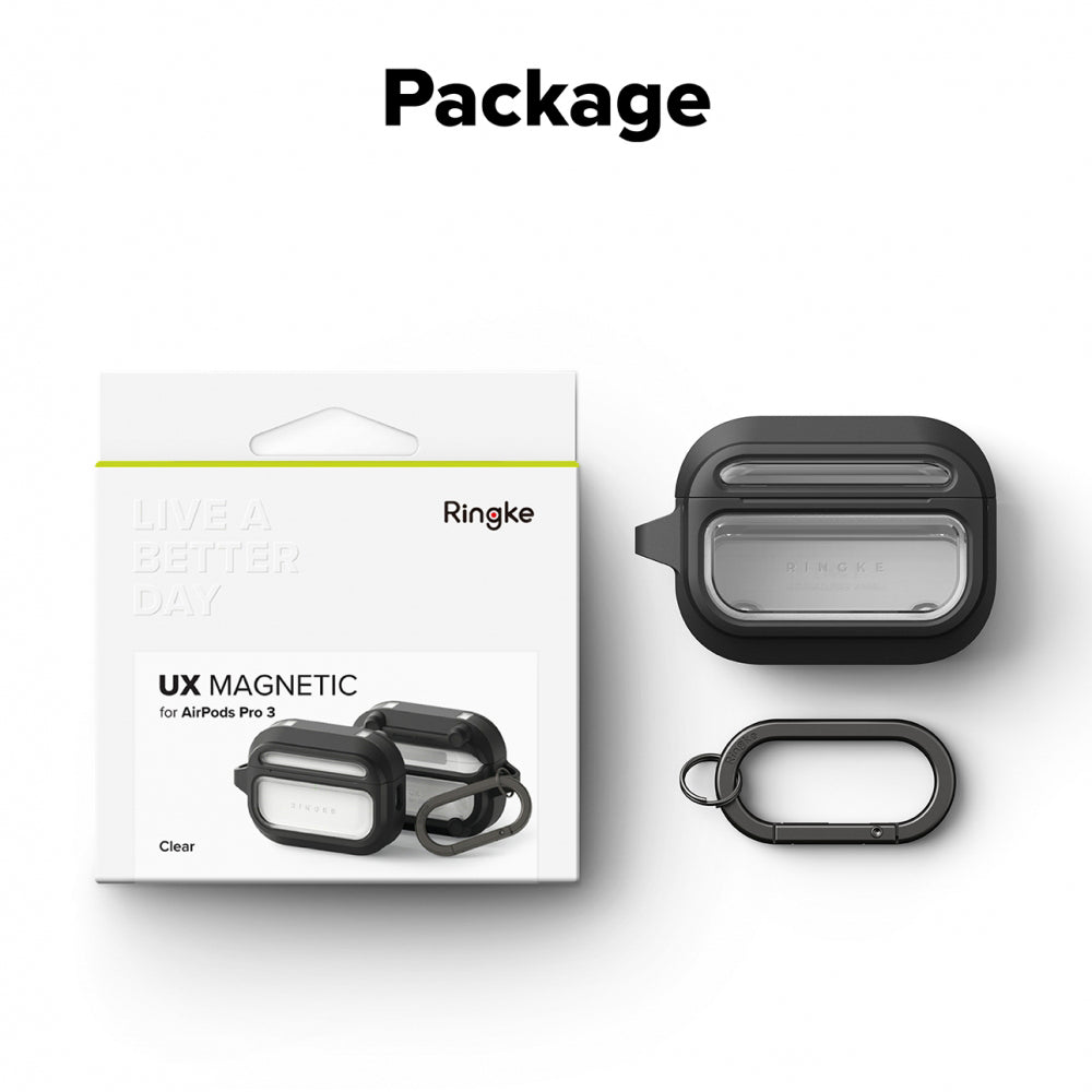 Custodia Ringke UX per Apple AirPods Pro 3, Trasparente