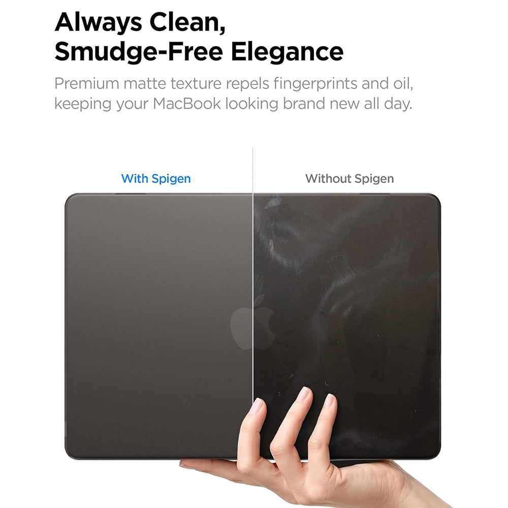 Custodia Spigen Airskin per Apple MacBook Air 13 pollici (2026) / (2025) / (2024) / (2022), Nero Satinato ACS11531