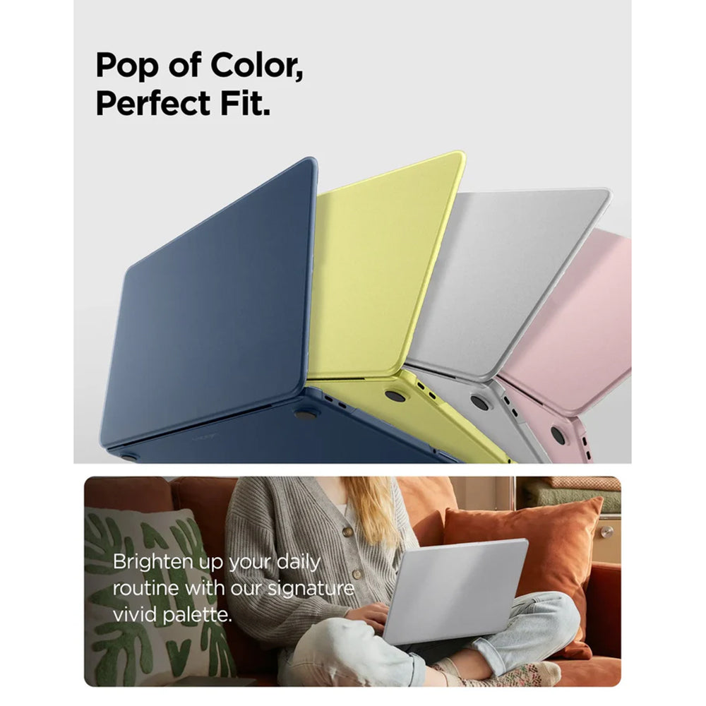 Custodia Spigen Airskin per Apple MacBook Neo 13 pollici, Trasparente Satinata ACS11543