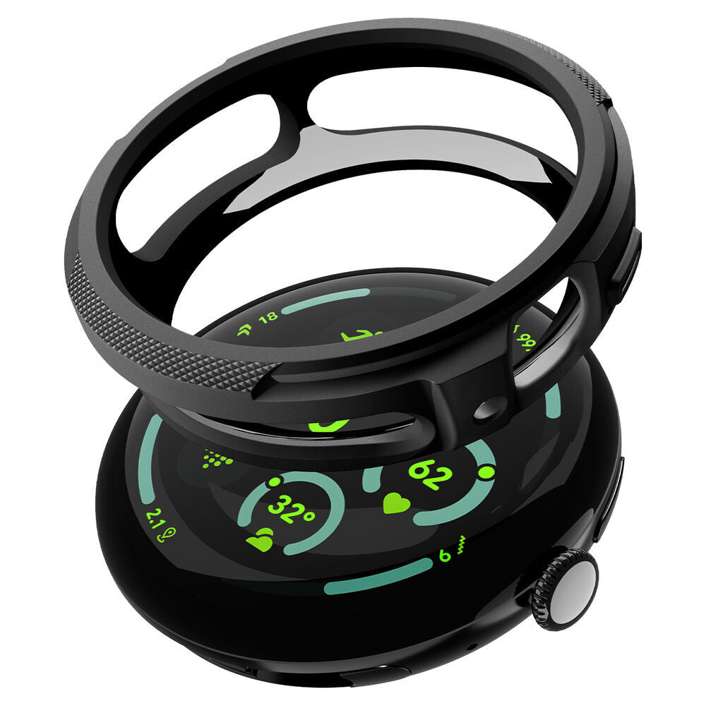 Custodia Spigen Liquid Air per Google Pixel Watch 4 41mm, Nero Opaco ACS09483