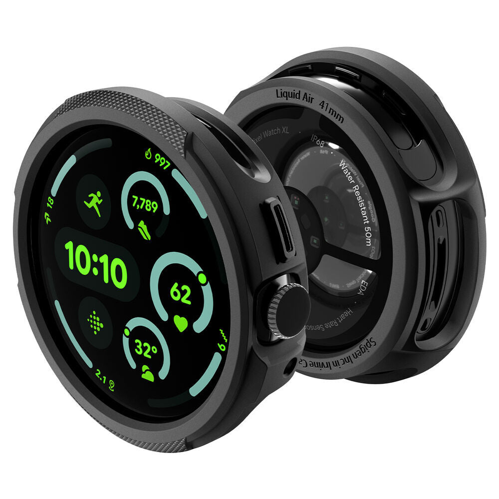 Custodia Spigen Liquid Air per Google Pixel Watch 4 41mm, Nero Opaco ACS09483