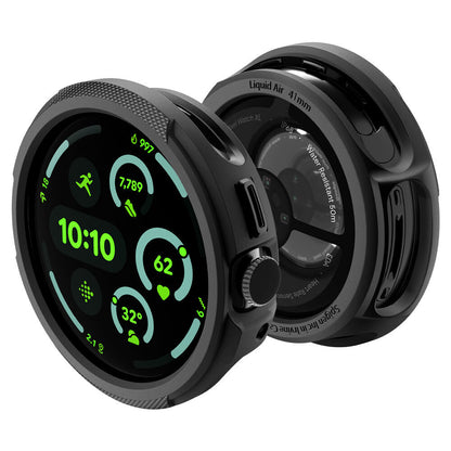 Custodia Spigen Liquid Air per Google Pixel Watch 4 41mm, Nero Opaco ACS09483