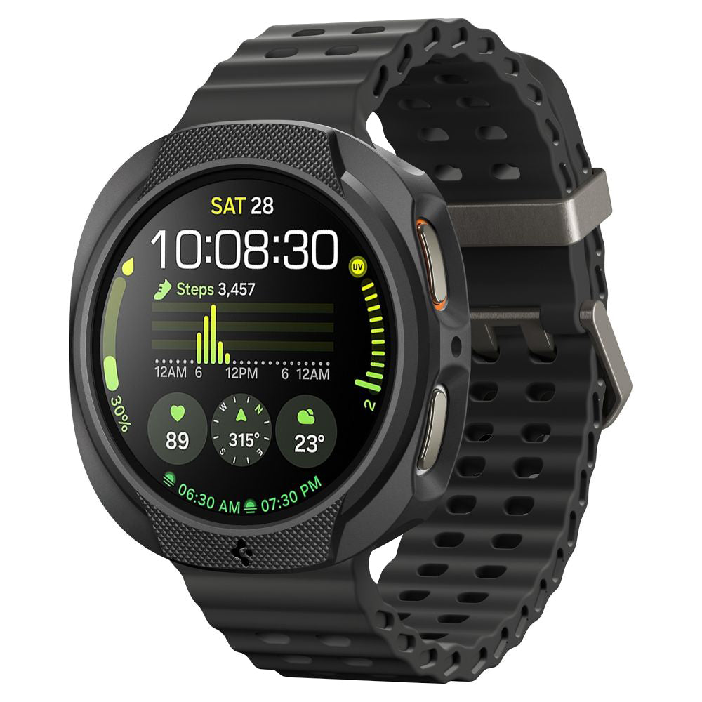 Custodia Spigen Liquid Air per Samsung Galaxy Watch8 40mm, Nera Opaca ACS09840