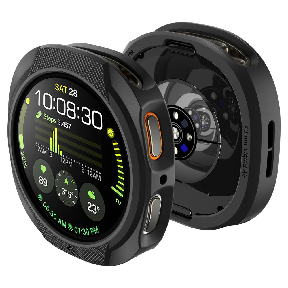 Custodia Spigen Liquid Air per Samsung Galaxy Watch8 40mm, Nera Opaca ACS09840