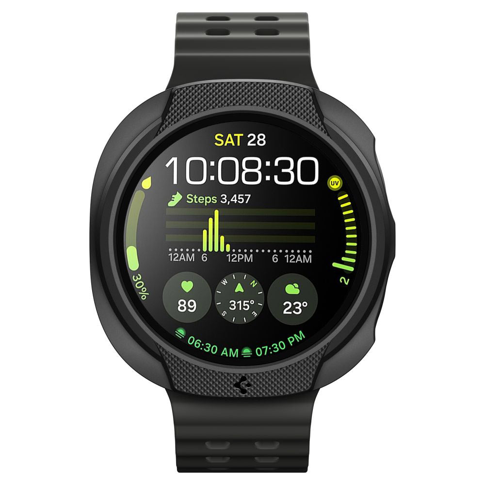 Custodia Spigen Liquid Air per Samsung Galaxy Watch8 44mm, Nera Opaca ACS09839