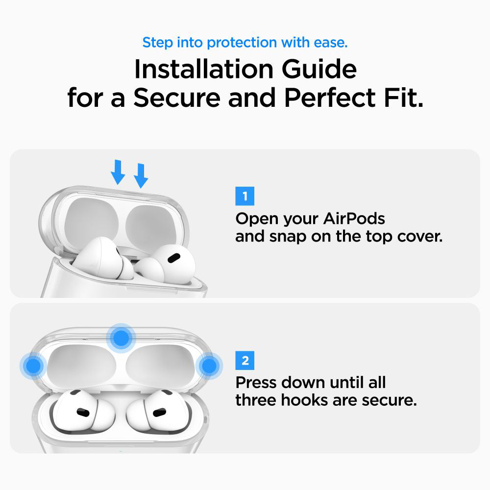 Custodia Spigen Liquid Crystal per Apple AirPods Pro 3, Trasparente ACS10019
