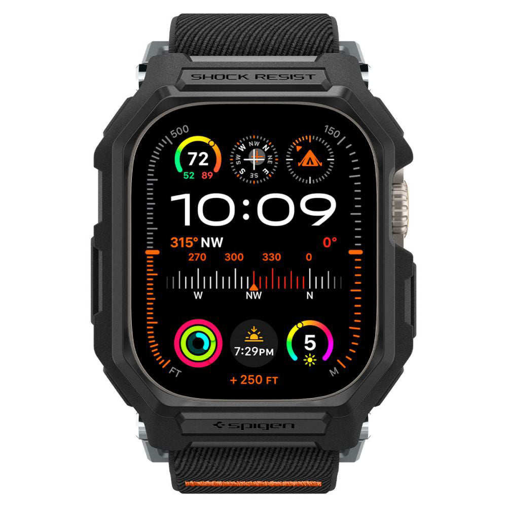 Custodia Spigen Lite Fit Pro per Apple Watch Ultra Series, Nero Opaco ACS07104