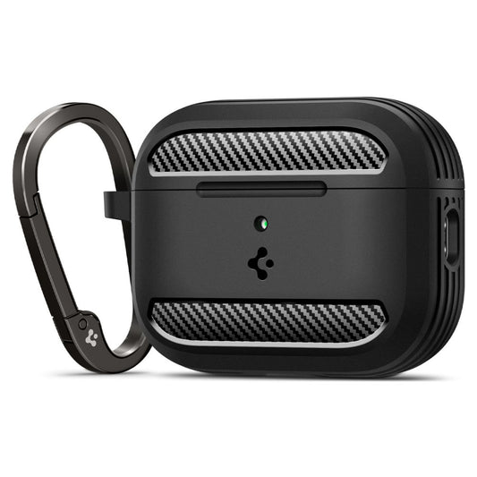Custodia Spigen Rugged Armor per Apple AirPods Pro 3, Nera Opaca ACS09822