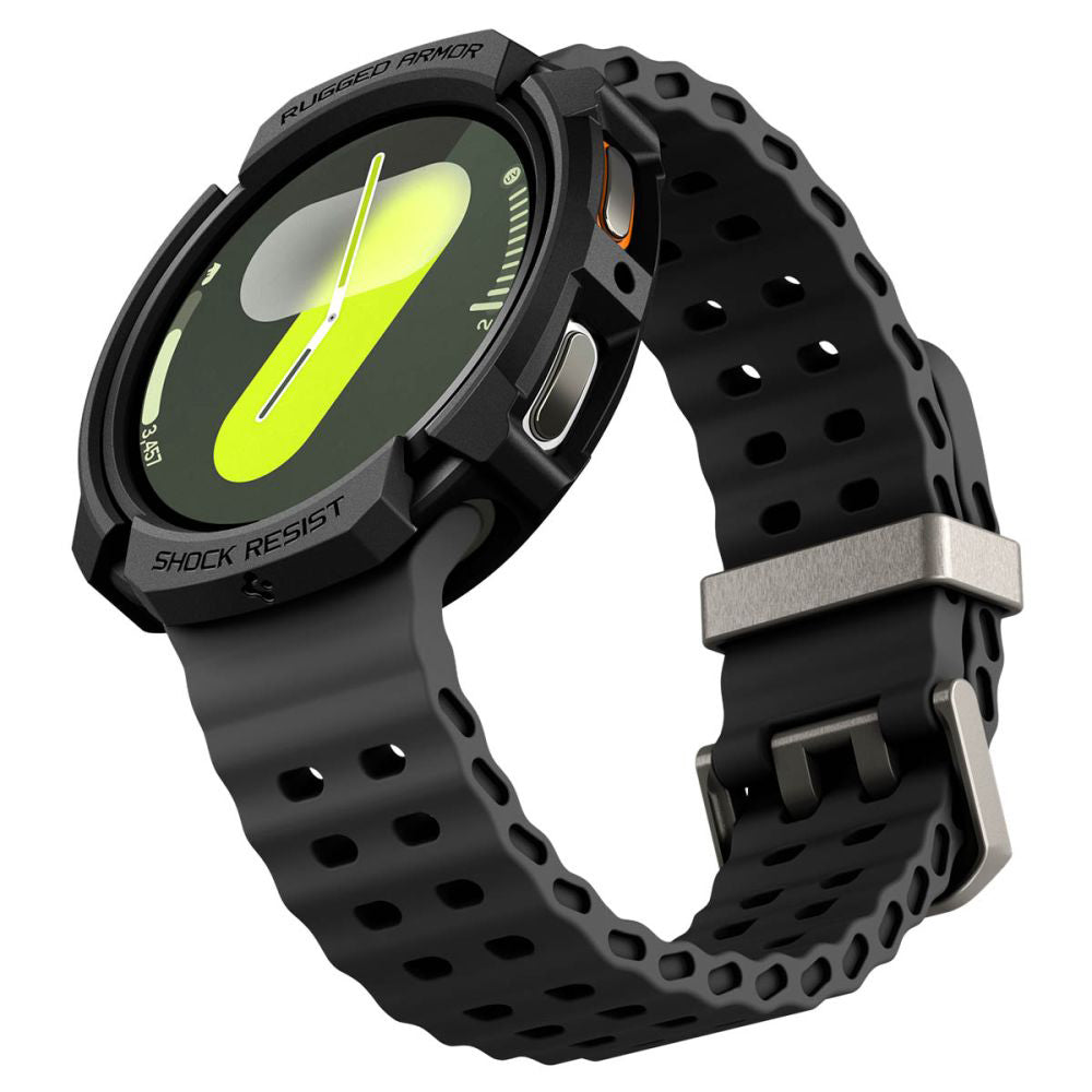 Custodia Spigen Rugged Armor per Samsung Galaxy Watch8 40mm, Nera ACS10004