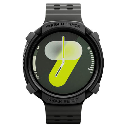 Custodia Spigen Rugged Armor per Samsung Galaxy Watch8 44mm, Nero Opaco ACS10006