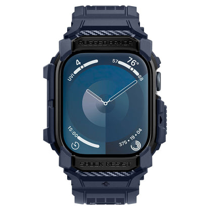 Custodia Spigen Rugged Armor Pro per Apple Watch Series 10 / 11 46mm, Blu Navy