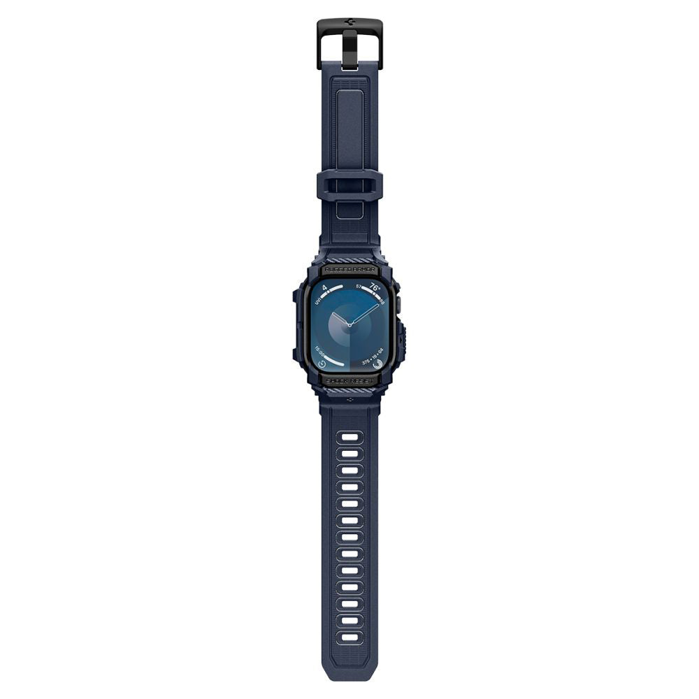 Custodia Spigen Rugged Armor Pro per Apple Watch Series 10 / 11 46mm, Blu Navy