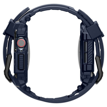 Custodia Spigen Rugged Armor Pro per Apple Watch Series 10 / 11 46mm, Blu Navy