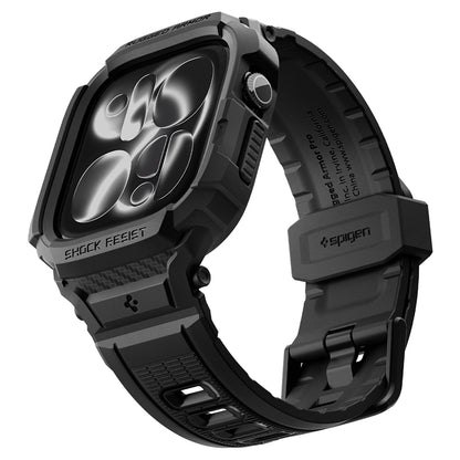 Custodia Spigen Rugged Armor Pro per Apple Watch Series 12 42mm, Nero Opaco ACS11883