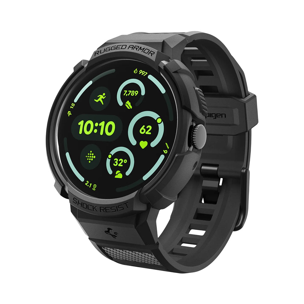 Spigen Rugged Armor Pro Case for Google Pixel Watch 41mm Series, Black ACS09484