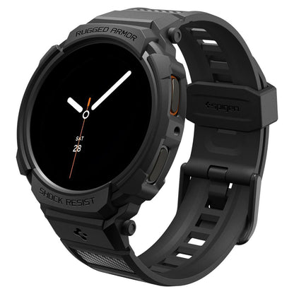 Spigen Rugged Armor Pro Case for Samsung Galaxy Watch8 40mm, Matte Black ACS10005