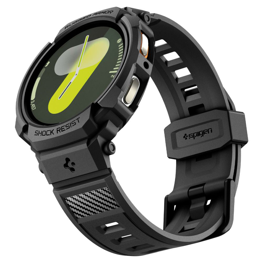 Custodia Spigen Rugged Armor Pro per Samsung Galaxy Watch8 44mm, Nera ACS10007