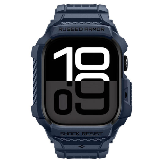 Custodia Spigen Rugged Armor Pro V2 per Apple Watch Series 10 / 11 42mm, Blu Navy ACS10495