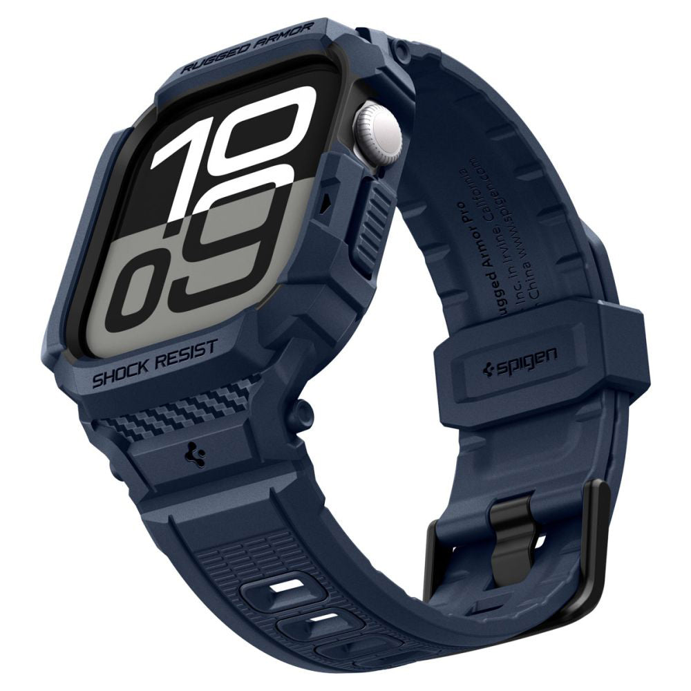 Custodia Spigen Rugged Armor Pro V2 per Apple Watch Series 10 / 11 42mm, Blu Navy ACS10495