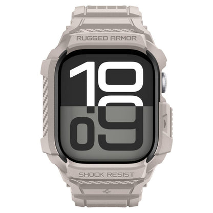 Custodia Spigen Rugged Armor Pro V2 per Apple Watch Series 10 / 11 46mm, Beige ACS10506