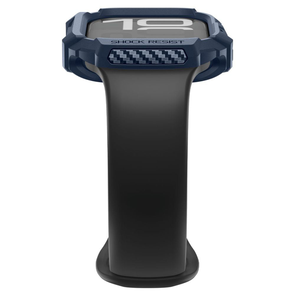 Custodia Spigen Rugged Armor V2 per Apple Watch Series 10 / 11 42mm, Blu Navy