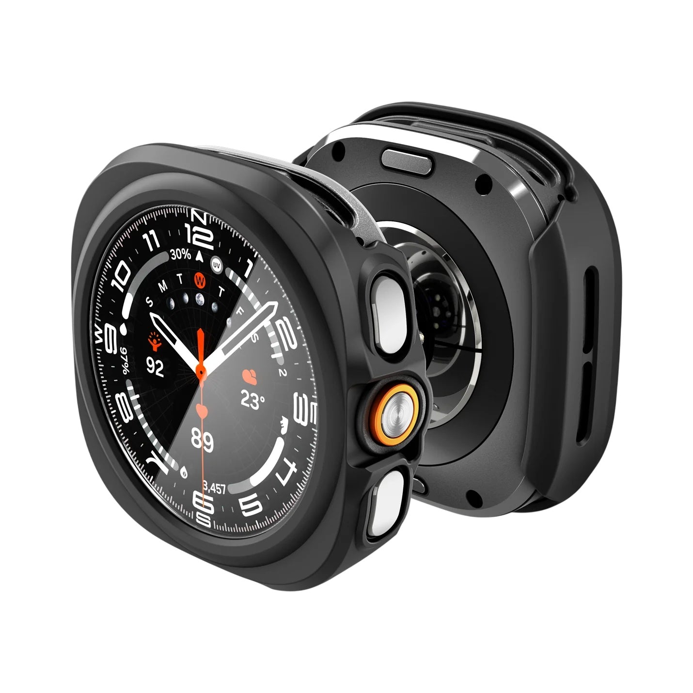 Custodia Spigen Thin Fit 360 per Samsung Galaxy Watch Ultra2, Nera ACS11609