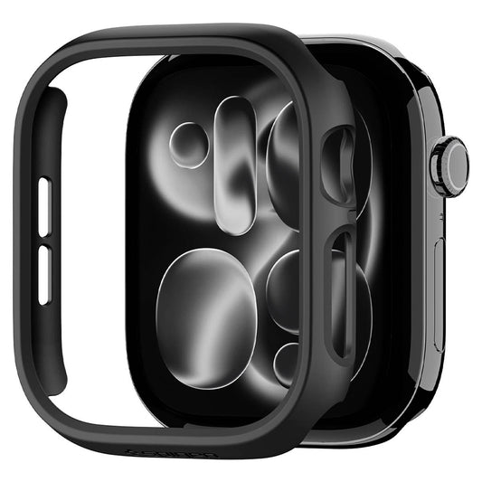 Custodia Spigen Thin Fit per Apple Watch 12 46mm, Nera ACS11890