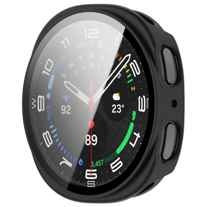 Custodia Tech-Protect Defense per Samsung Galaxy Watch 9 / Watch8 44mm, Set 2 pezzi, Nera / Trasparente